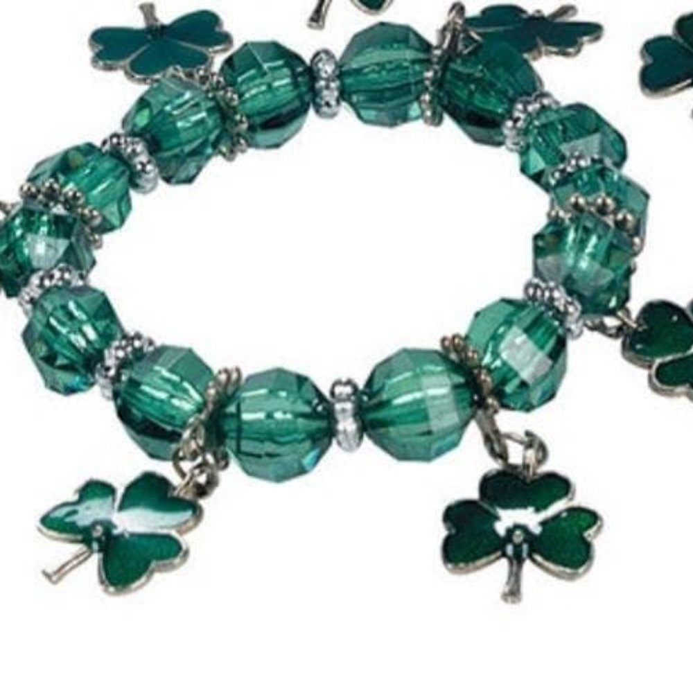 Shamrock charm bracelet